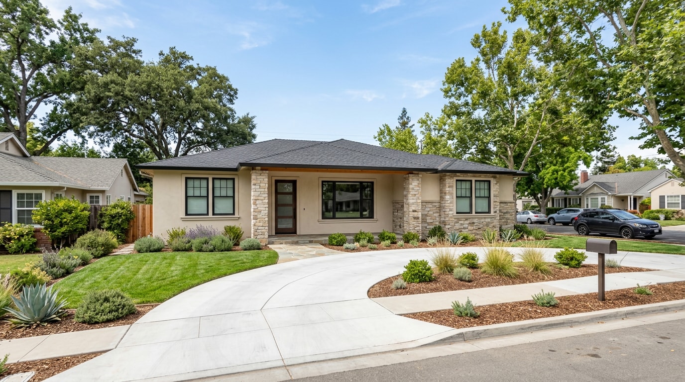 Finished design-build home exterior renovation in Tracy, CA Finished design-build home exterior renovation in Tracy, CA