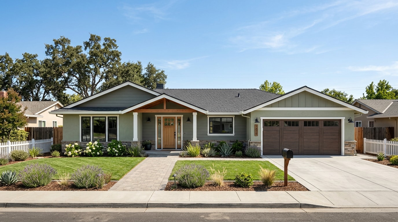 Freshly remodeled home exterior in Manteca, CA Freshly remodeled home exterior in Manteca, CA