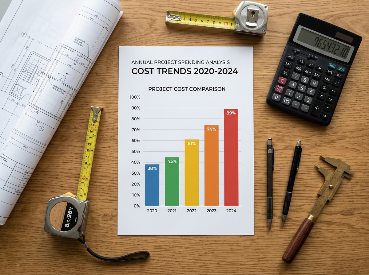 Cost comparison chart showing remodeling price ranges for kitchen, bathroom, ADU, and whole-home projects in Stockton CA