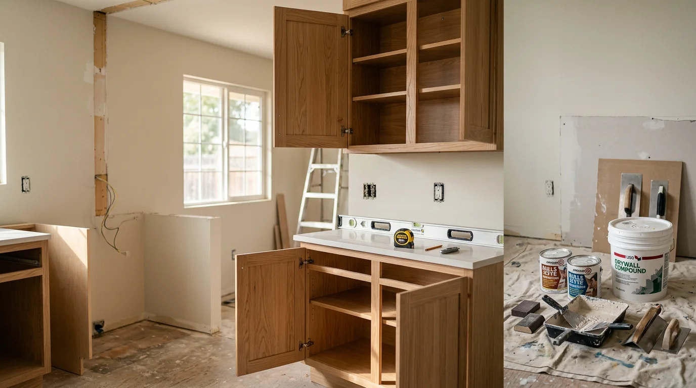 A renovated interior living space in a Lodi-area home showing updated walls, trim, and flooring completed by SSG Construction. The finished room reflects careful craftsmanship typical of a hands-on general contractor serving the San Joaquin Valley.